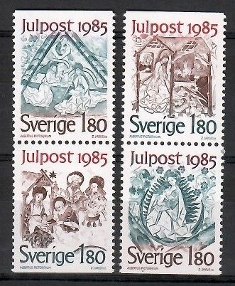 Znaczek Szwecja 1985 Mi 1360-1363 Czyste **