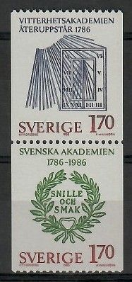 Znaczek Szwecja 1986 Mi 1382-1383 Czyste **