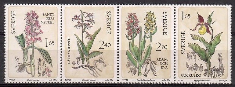 Znaczek Szwecja 1982 Mi 1205-1208 Czyste **