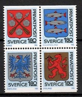 Znaczek Szwecja 1985 Mi 1330-1333 Czyste **