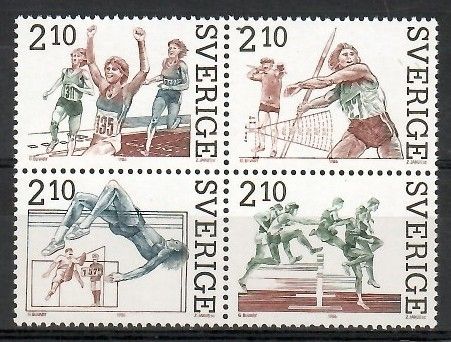 Znaczek Szwecja 1986 Mi 1403-1406 Czyste **