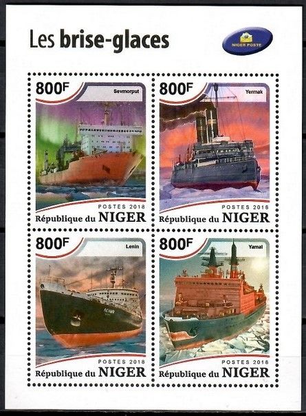 Znaczek Niger 2018 Mi ark 6055-6058 Czyste **
