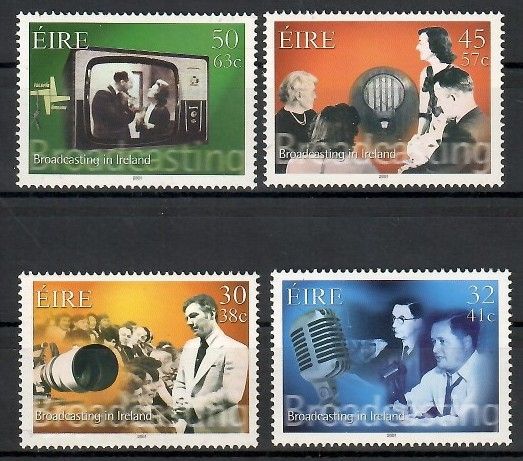Znaczek Irlandia 2001 Mi 1313-1316 Czyste **