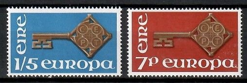 Znaczek Irlandia 1968 Mi 202-203 Czyste **