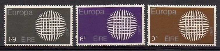 Znaczek Irlandia 1970 Mi 239-241 Czyste **