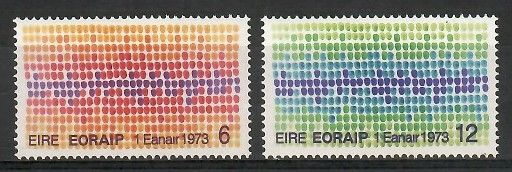 Znaczek Irlandia 1973 Mi 287-288 Czyste **