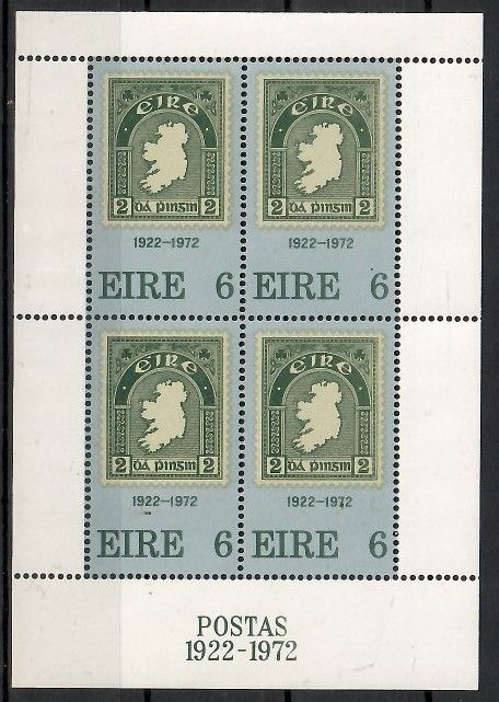 Znaczek Irlandia 1972 Mi bl 1 Czyste **
