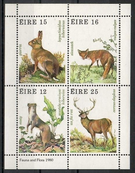 Znaczek Irlandia 1980 Mi bl 3 Czyste **