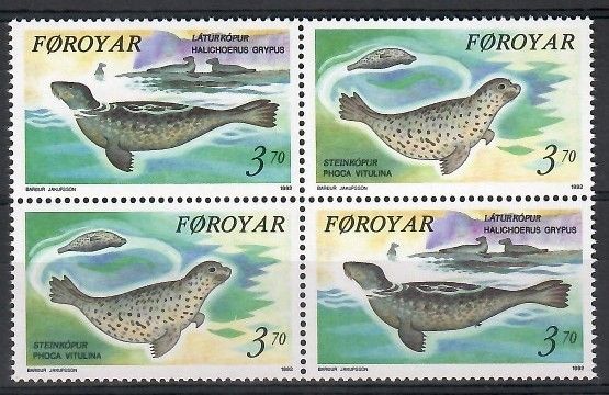 Znaczek Wyspy Owcze 1992 Mi 235-236 Czyste **