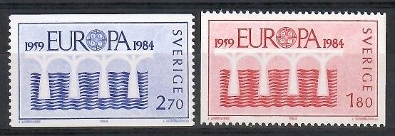 Znaczek Szwecja 1984 Mi 1270-1271 Czyste **
