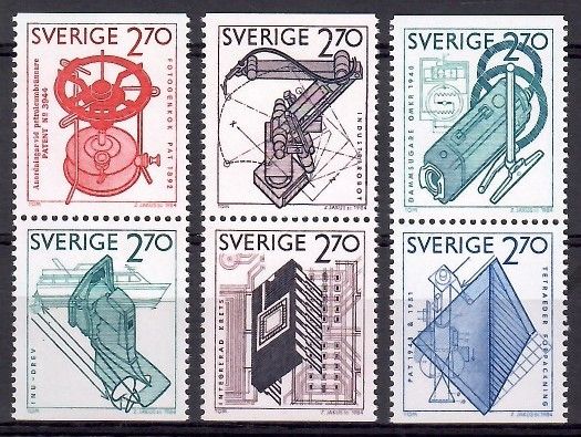 Znaczek Szwecja 1984 Mi 1282-1287 Czyste **