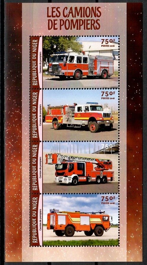 Znaczek Niger 2016 Mi ark 4197-4200 Czyste **