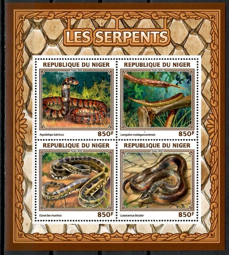 Znaczek Niger 2016 Mi ark 4507-4510 Czyste **