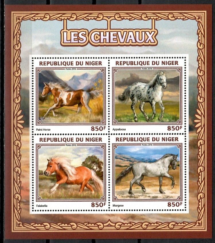 Znaczek Niger 2016 Mi ark 4567-4570 Czyste **