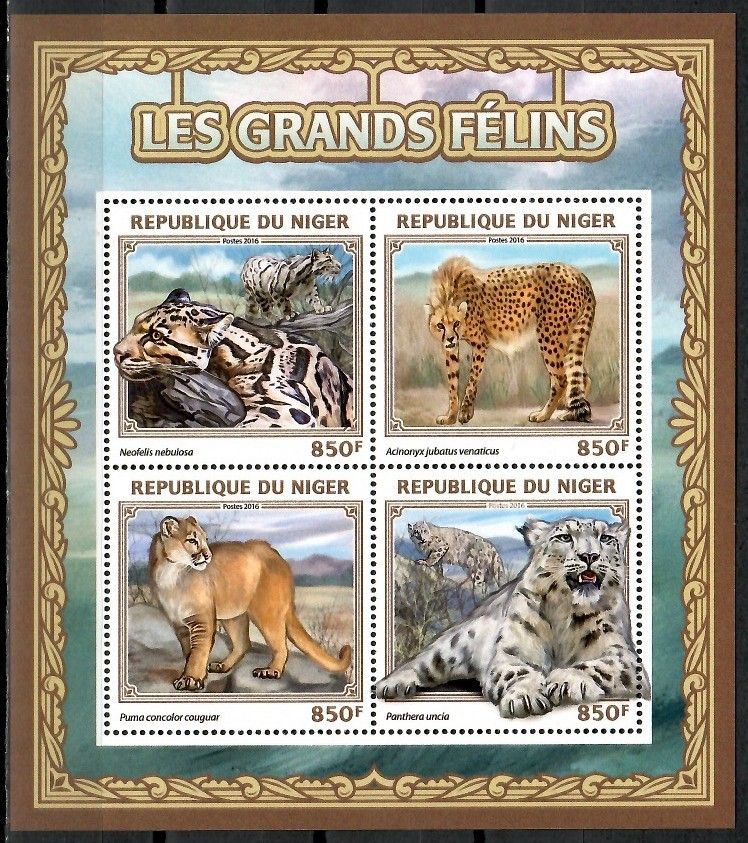 Znaczek Niger 2016 Mi ark 4582-4585 Czyste **