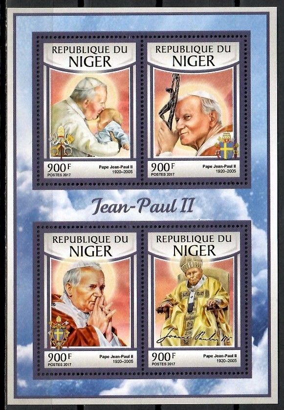 Znaczek Niger 2017 Mi ark 4827-4830 Czyste **