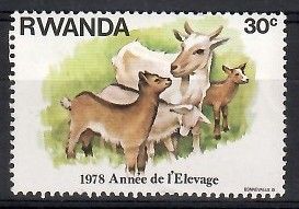 Znaczek Rwanda 1978 Mi 967 Czyste **