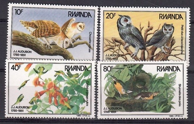Znaczek Rwanda 1985 Mi 1310-1313 Czyste **