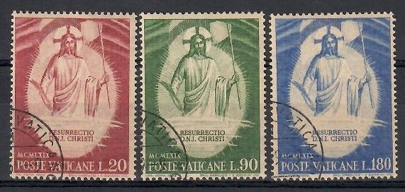 Znaczek Watykan 1969 Mi 544-546 Stemplowane