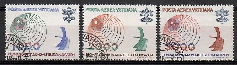 Znaczek Watykan 1978 Mi 723-725 Stemplowane