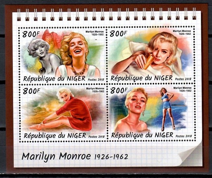 Znaczek Niger 2018 Mi ark 5838-5841 Czyste **