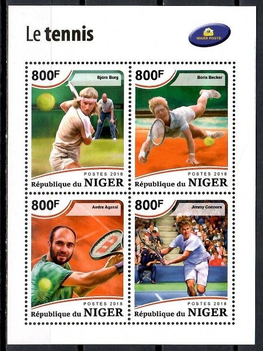 Znaczek Niger 2018 Mi ark 5990-5993 Czyste **