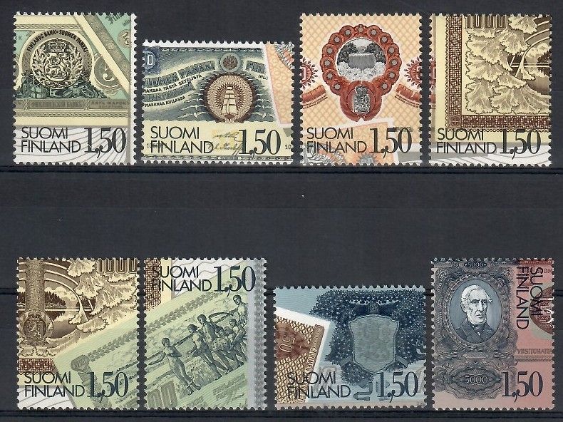 Znaczek Finlandia 1985 Mi 960-967 Czyste **