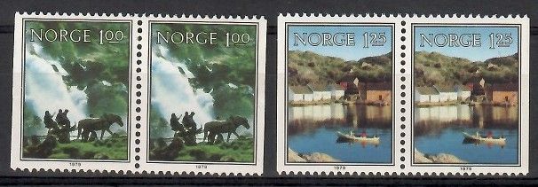 Znaczek Norwegia 1979 Mi 795-796 Czyste **