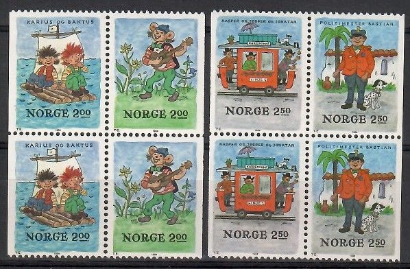 Znaczek Norwegia 1984 Mi 914-917 Czyste **