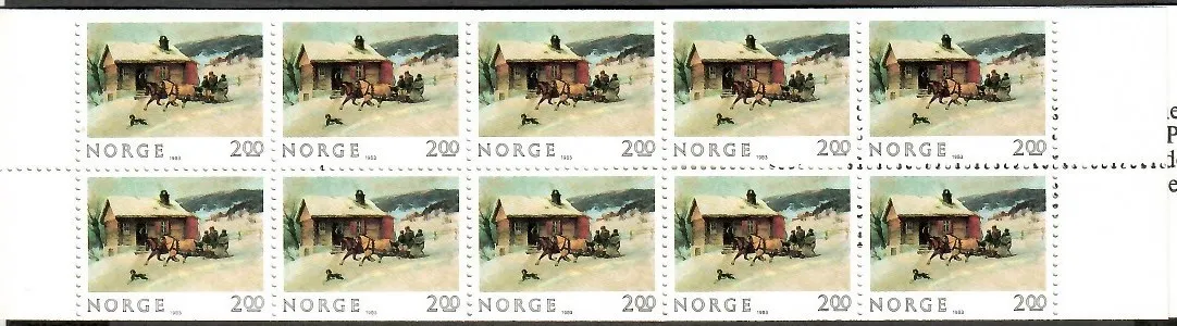 Znaczek  Norwegia 1984 Mi mh 894 Czyste **
