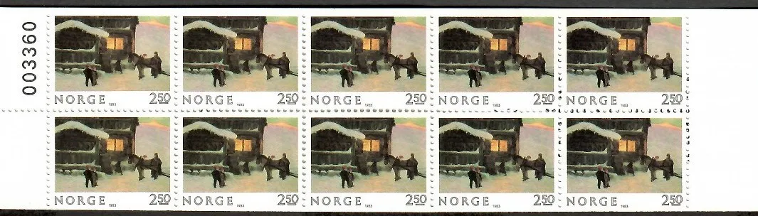 Znaczek  Norwegia 1984 Mi mh 895 Czyste **