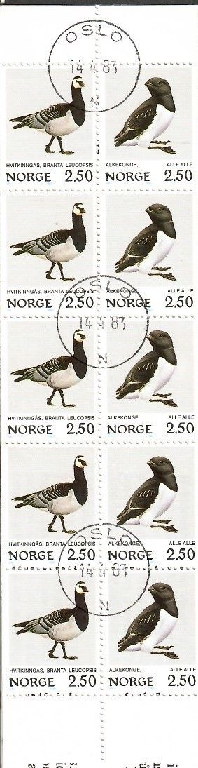 Znaczek Norwegia 1983 Mi abomh7 Stemplowane