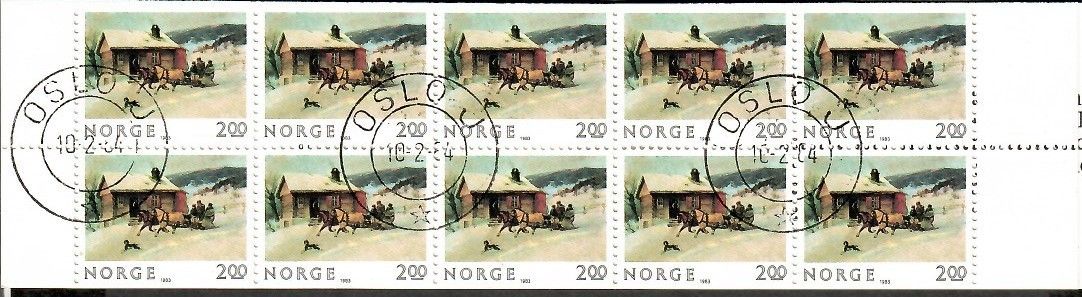 Znaczek Norwegia 1983 Mi abo mh 894 Stemplowane