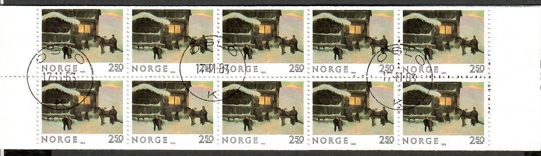 Znaczek Norwegia 1983 Mi abo mh 895 Stemplowane