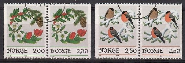 Znaczek Norwegia 1985 Mi abo 938-939 Stemplowane