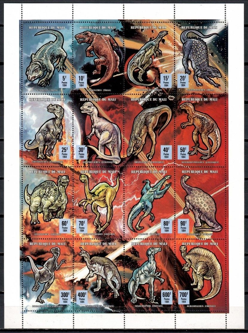 Znaczek Mali 1994 Mi 1203-1218 Czyste **