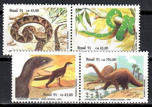 Znaczek Brazylia 1991 Mi 2415-2418 Czyste **