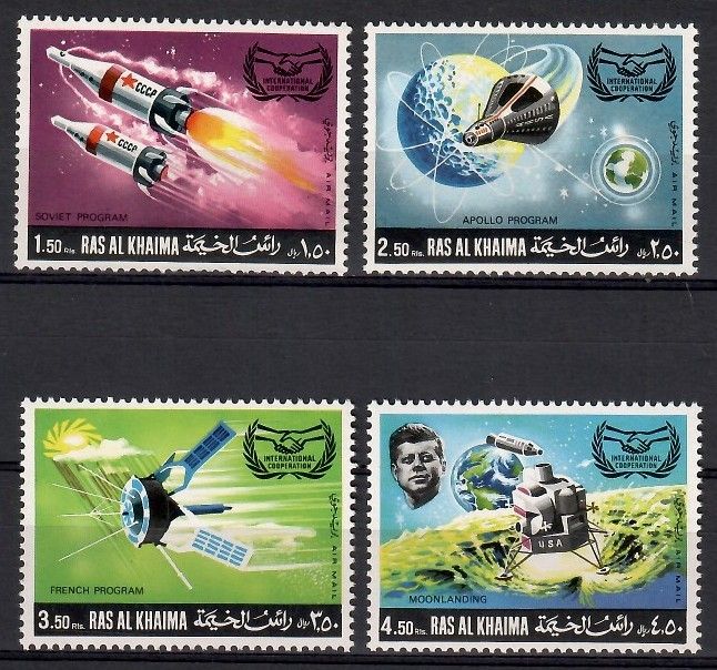 Znaczek Ras Al Khaimah 1969 Mi 317-320 Czyste **