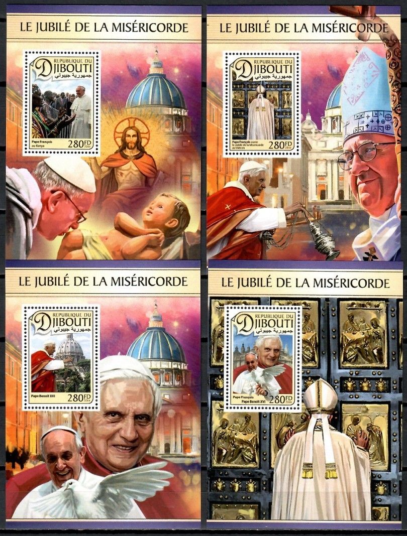Znaczek Dżibuti 2016 Mi bl 508-511 Czyste **