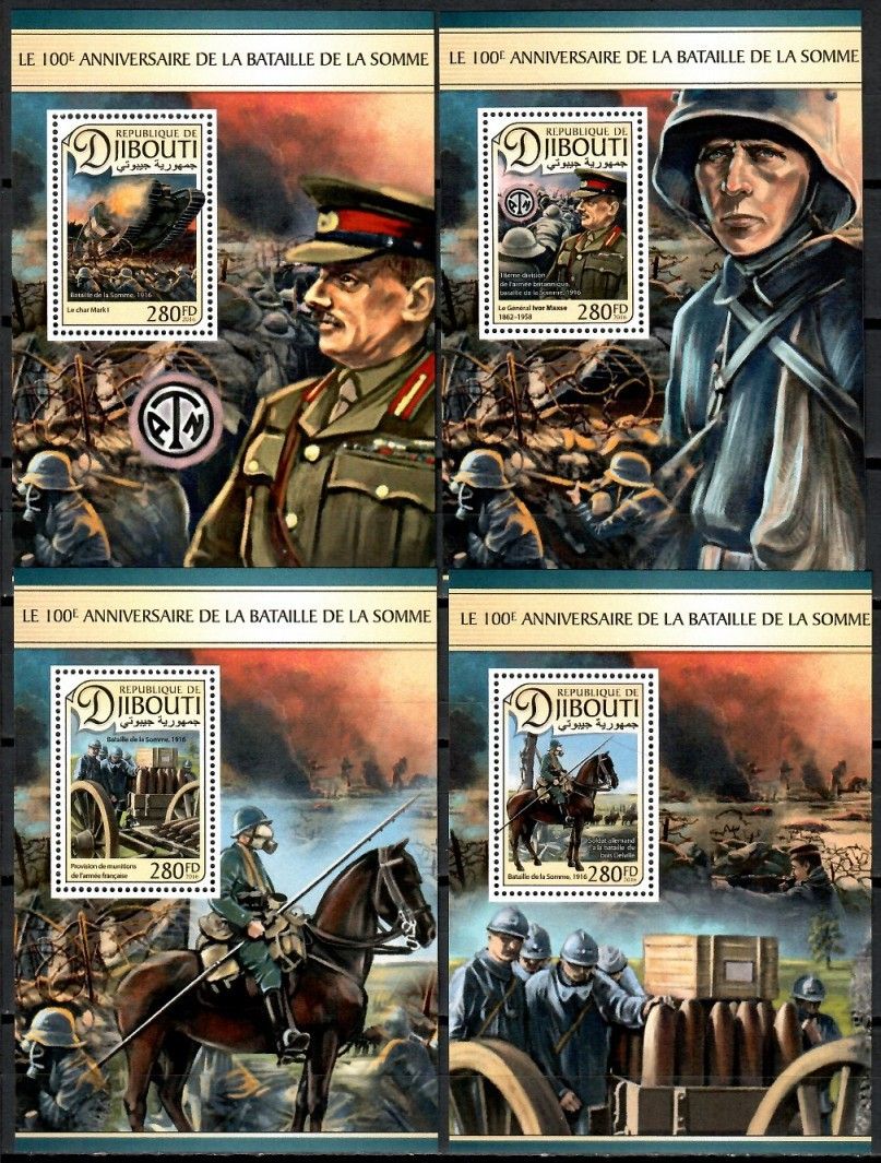Znaczek Dżibuti 2016 Mi lx 1373-1376 Czyste **