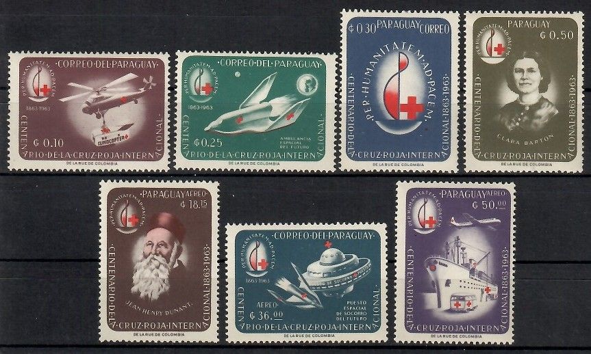 Znaczek Paragwaj 1964 Mi 1281-1287 Czyste **