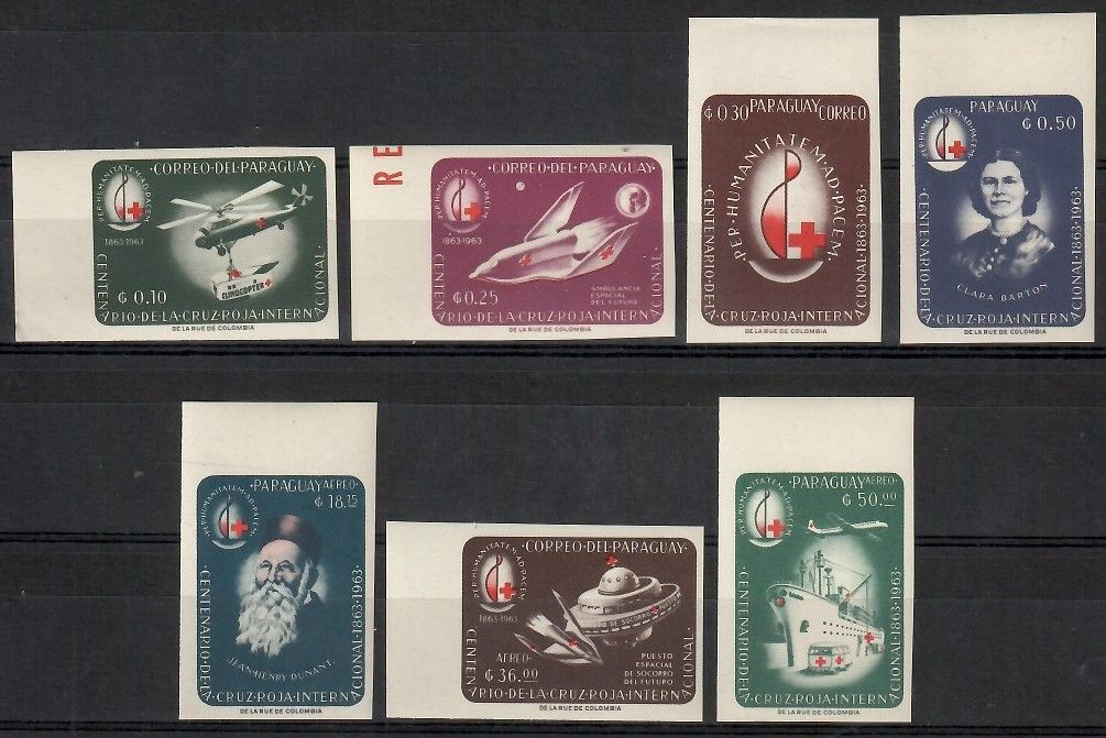 Znaczek Paragwaj 1964 Mi 1288-1294 Czyste **