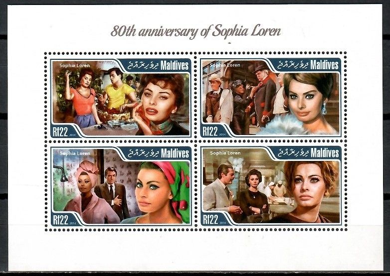 Znaczek Malediwy 2014 Mi ark 5579-5582 Czyste **