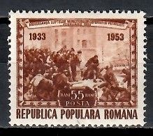 Znaczek Rumunia 1953 Mi 1421 Czyste **