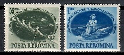 Znaczek Rumunia 1955 Mi 1528-1529 Czyste **