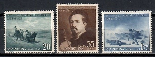 Znaczek Rumunia 1957 Mi 1655-1657 Czyste **