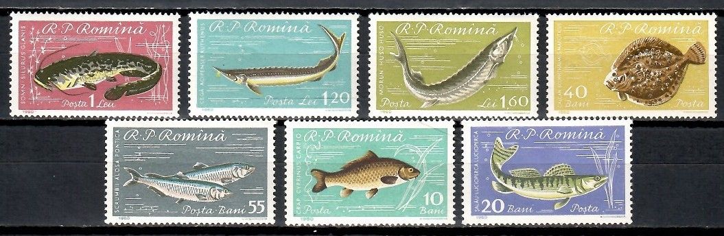Znaczek Rumunia 1960 Mi 1927-1933 Czyste **