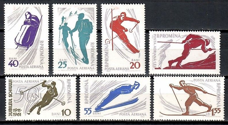 Znaczek Rumunia 1961 Mi 1951-1957 Czyste **