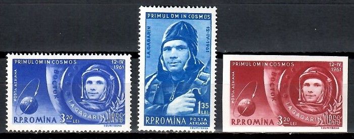 Znaczek Rumunia 1961 Mi 1962-1964 Czyste **
