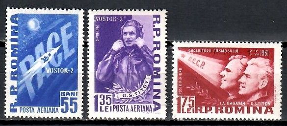 Znaczek Rumunia 1961 Mi 1994-1996 Czyste **